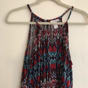 Size 14 Sleeveless Ikat Dress
